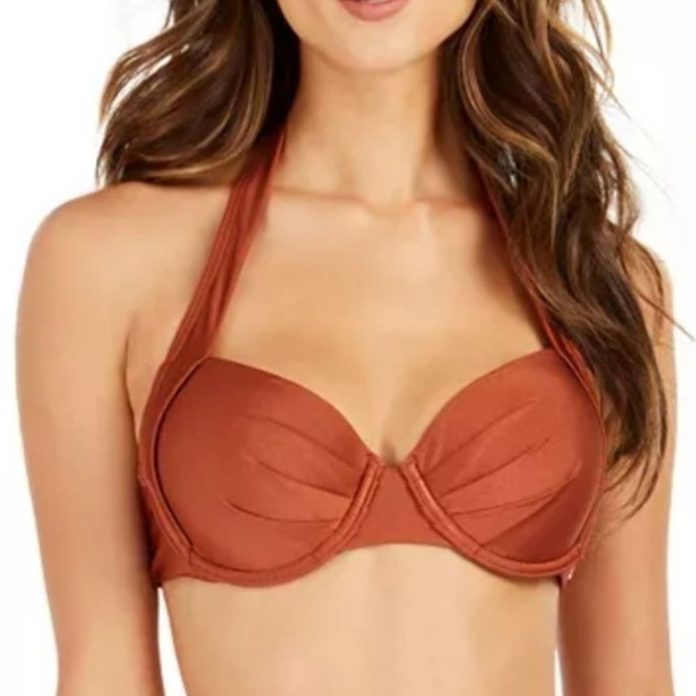 Calvin Klein Pleated Convertible Underwire Bikini